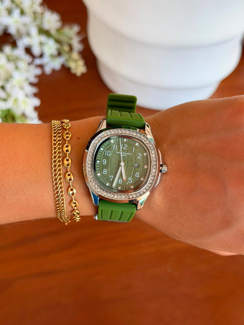Reloj Silicona Mujer Cristales