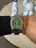 Plateado Tablero Verde